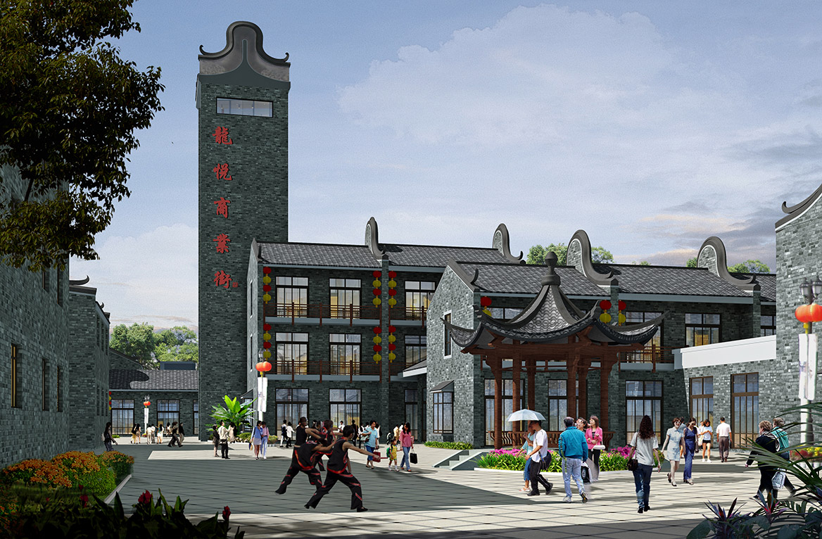 德慶縣悅城龍母祖廟風景旅遊區透視圖