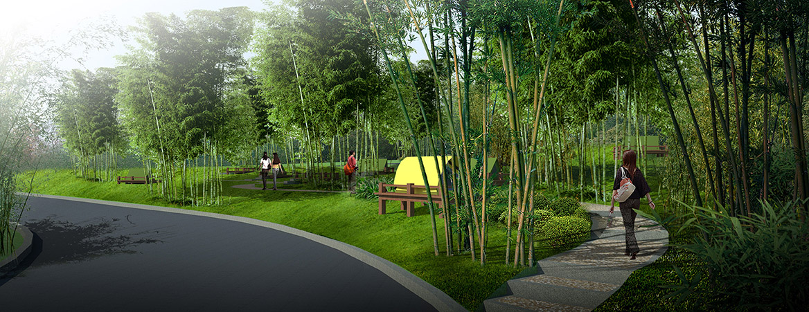 河源市天頤園觀光休閑農業度（dù）假村（cūn）戶外露營拓展區效果圖3