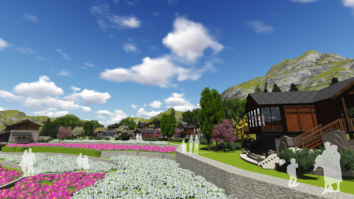 張家（jiā）界懸崖（yá）花開養生穀總體規（guī）劃設計效果圖（tú）5