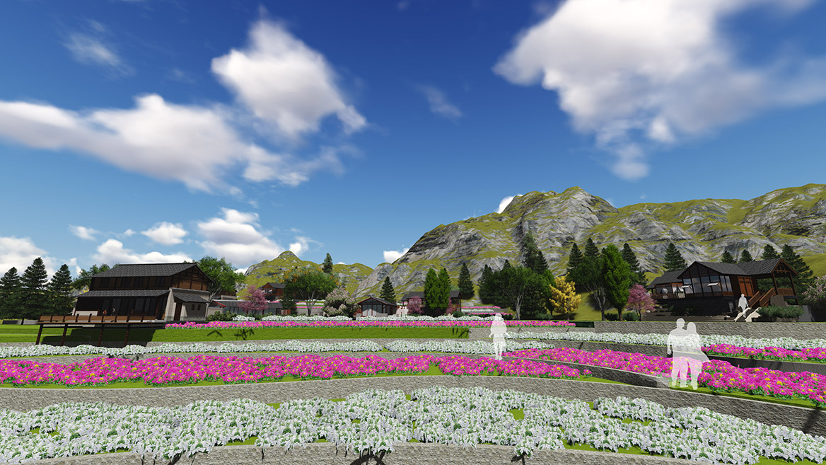 張家界懸崖花開養生穀總體（tǐ）規劃設計效果圖7