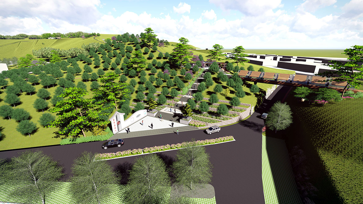 大嶺山鎮連平村美麗幸福村居建設行動計劃鳥瞰圖