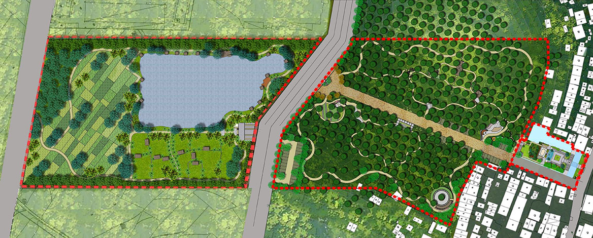 橫瀝鎮六甲村美麗幸福村居建設（shè）方案設計總平麵圖