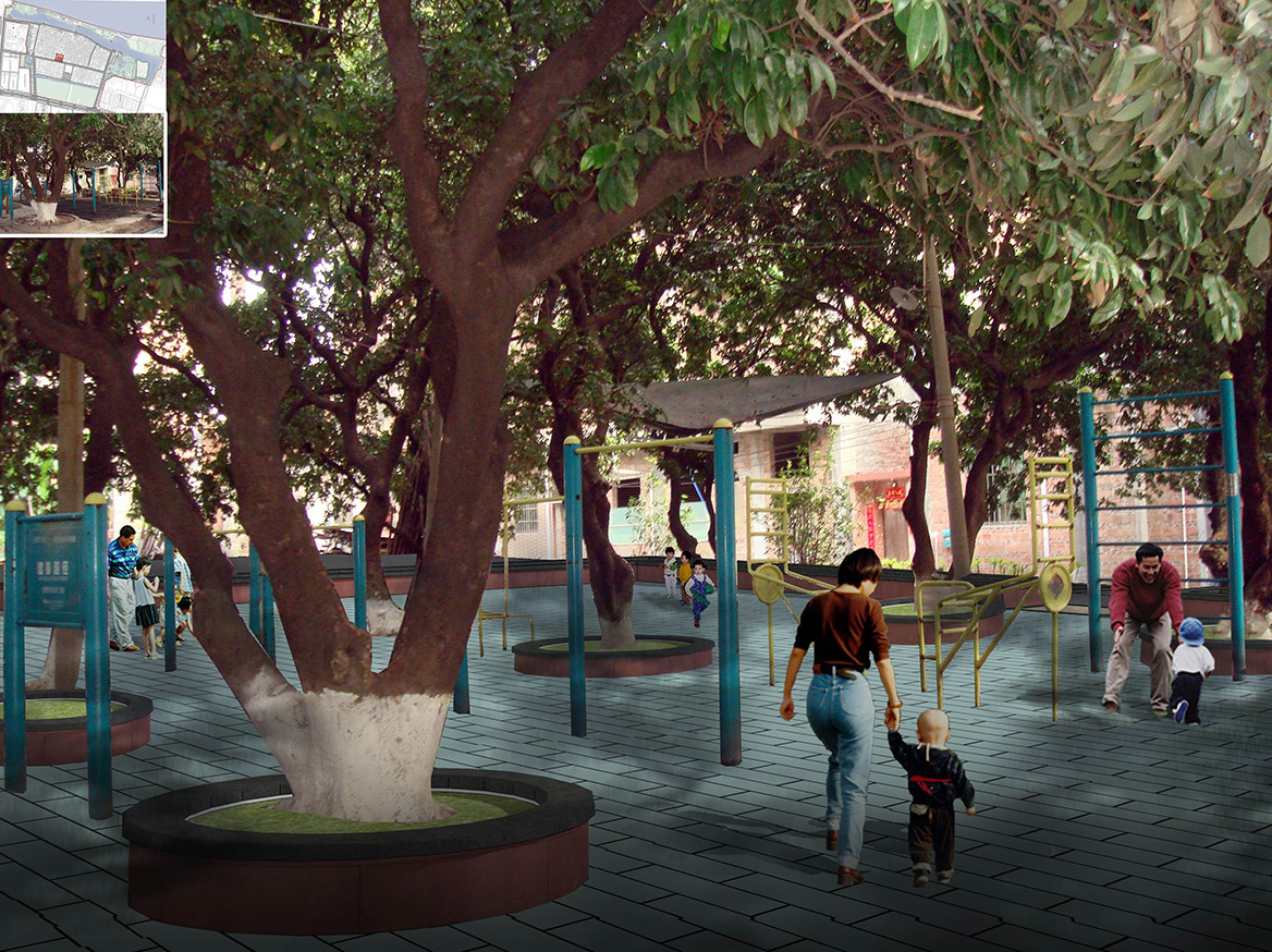 洪梅鎮烏沙村村（cūn）莊（zhuāng）規（guī）劃設計荔（lì）枝公園節點效果圖