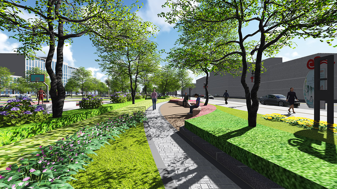 道滘政府廣場綠化改造方案圖（tú）3
