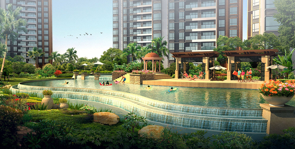 小區景觀設計水景（jǐng）設計圖片