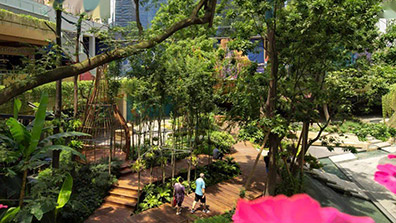 下沉式廣（guǎng）場（chǎng）出入口景觀（guān）的特性