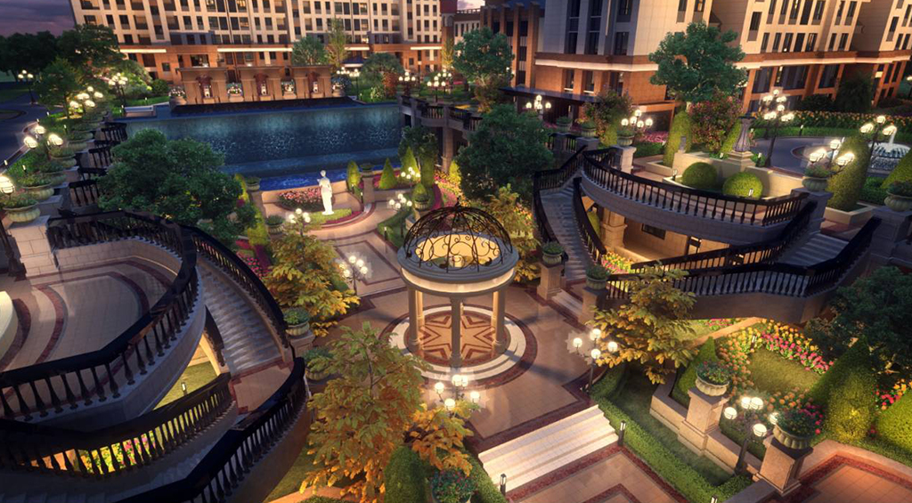 下沉式廣場（chǎng）出入口景觀環境的功（gōng）能