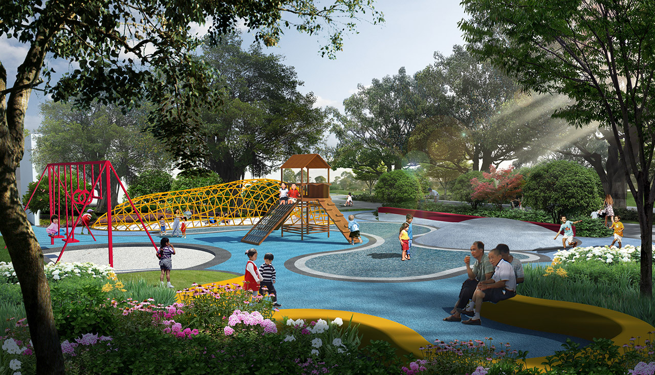 美麗（lì）鄉村建設之二街小公園（yuán）效果圖（tú）