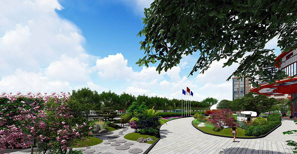 酒店園林（lín）設計效果圖