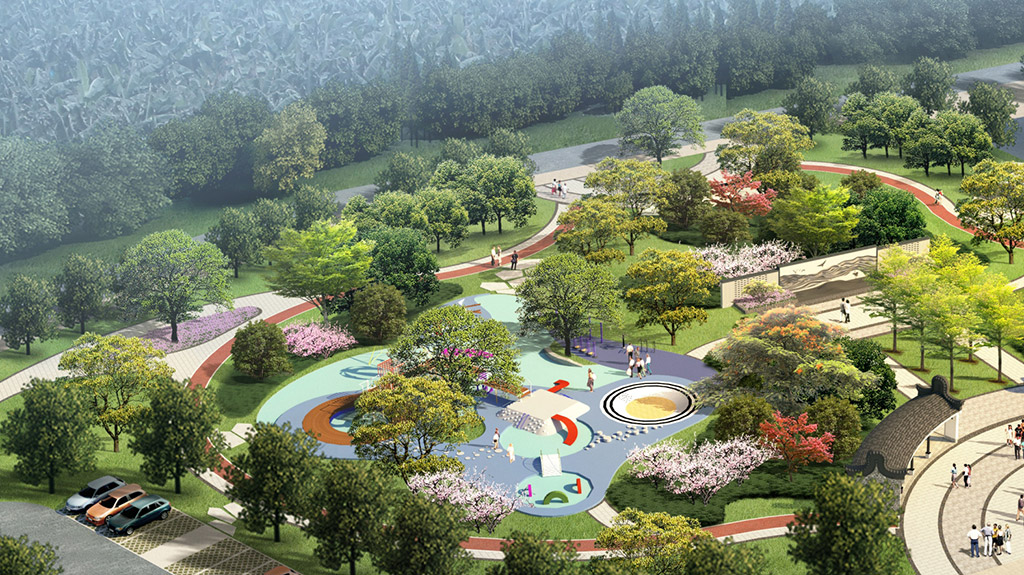 公園景觀設計（jì）效果圖