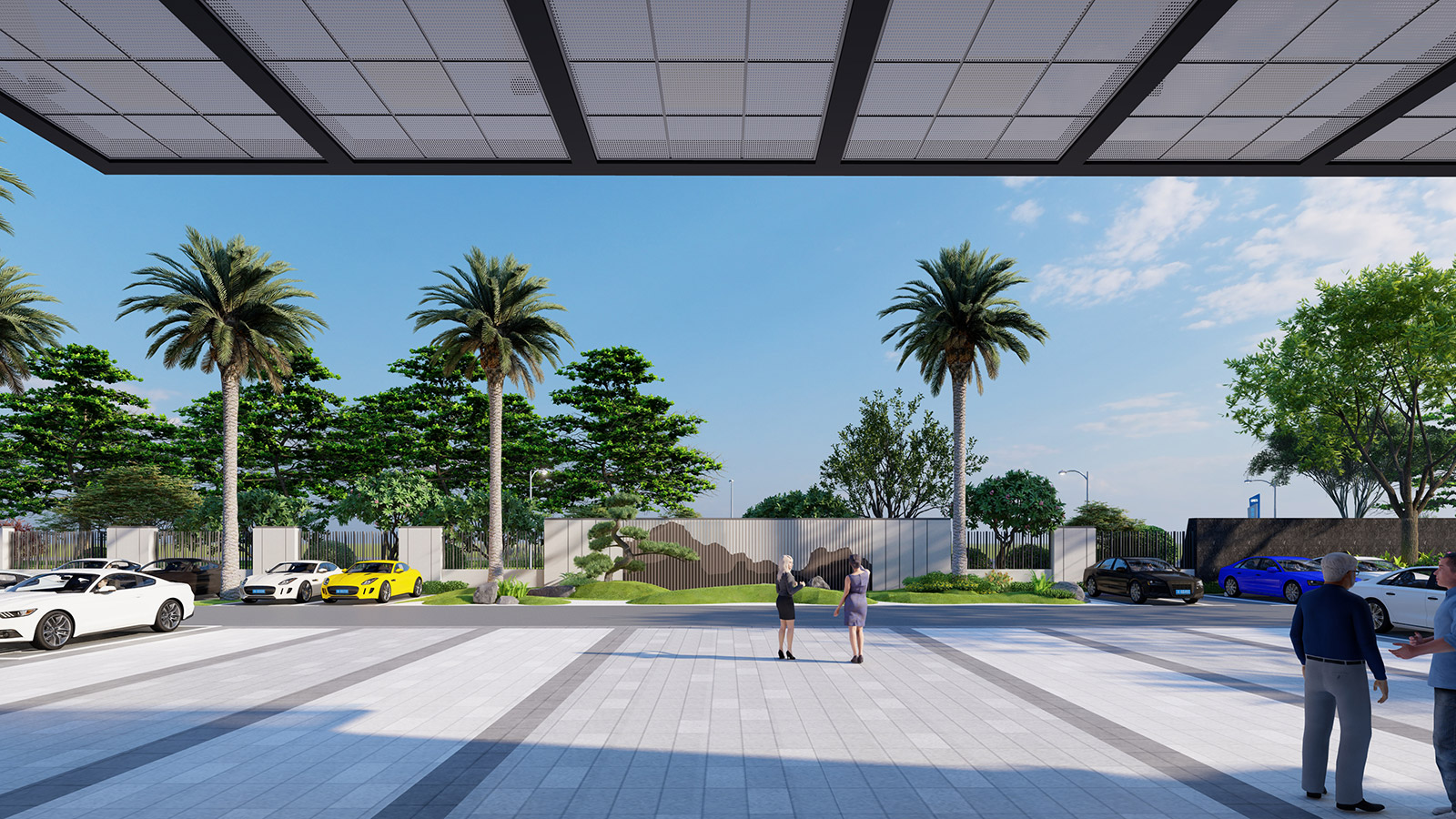 智能（néng）設備公（gōng）司園林景觀方案設計案例（lì）效果圖2