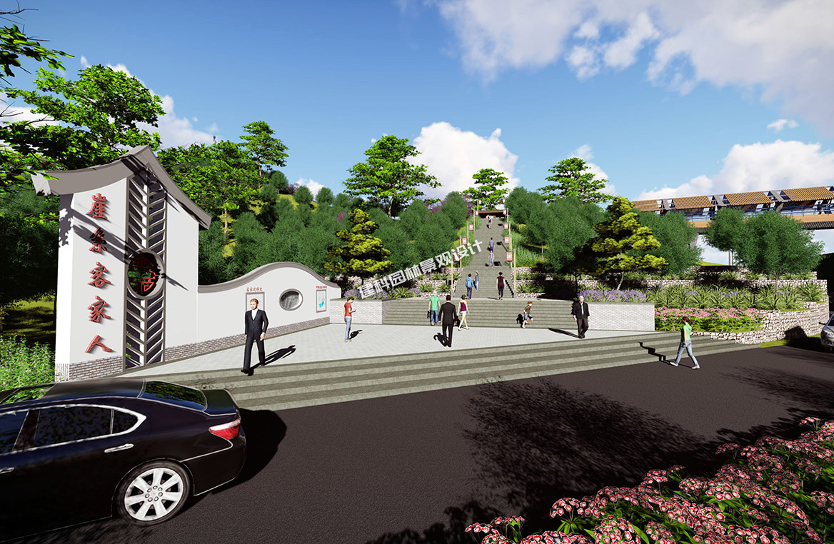 美麗圩鎮規劃設計效果圖1