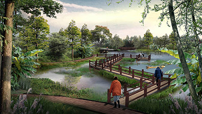 濕地景觀設計的技術手段（duàn）