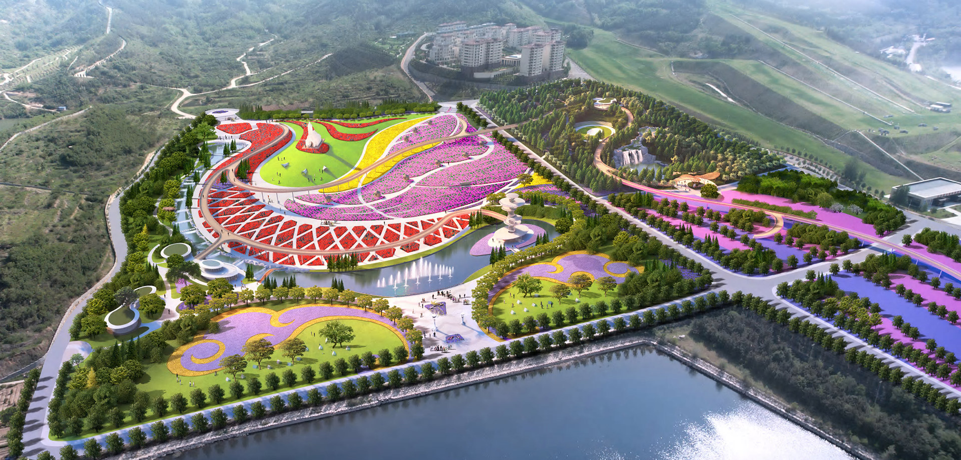 旅遊景（jǐng）區花（huā）海及森林公園規劃設（shè）計