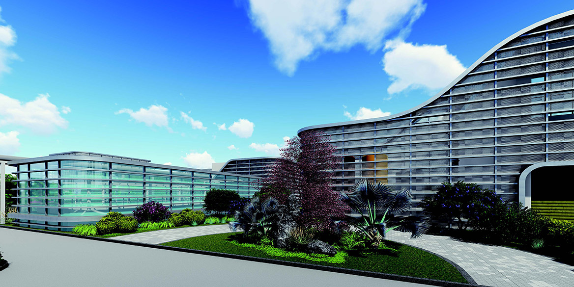 環保公司（sī）廠區園林景（jǐng）觀設計效果圖4