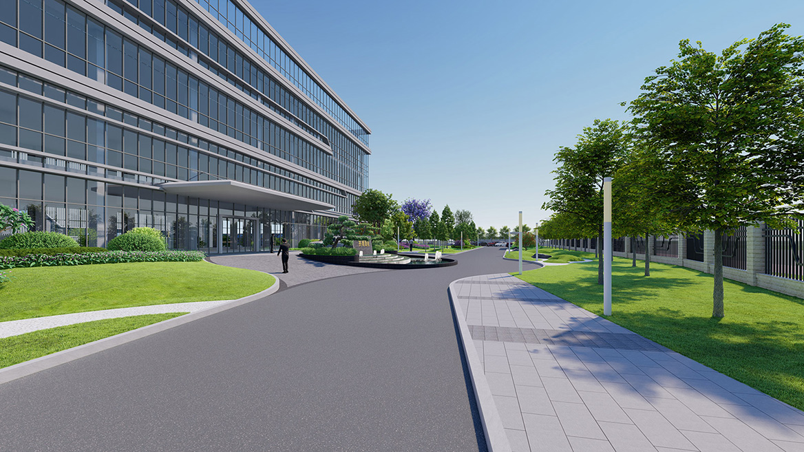 工業園景觀設計案例2