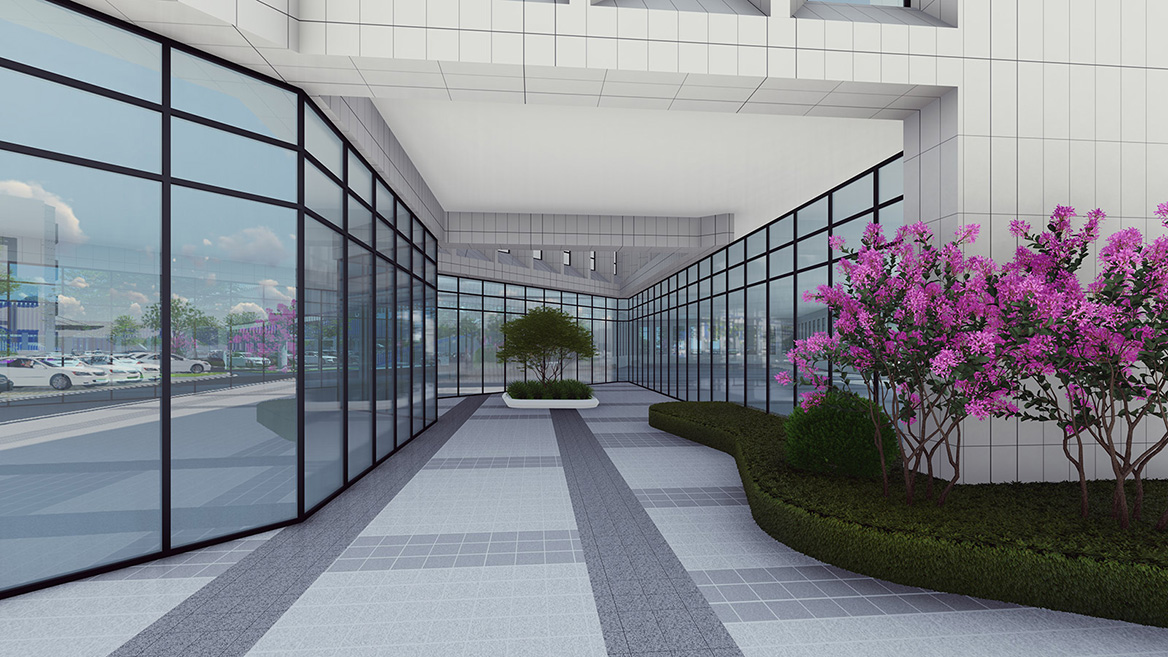 工業（yè）園區辦公生活區（qū）景觀設計案例5