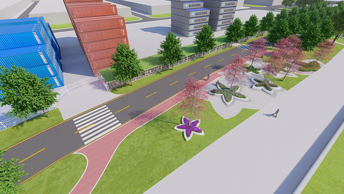 工業園沿江區域美化項目景觀設計案例（lì）5