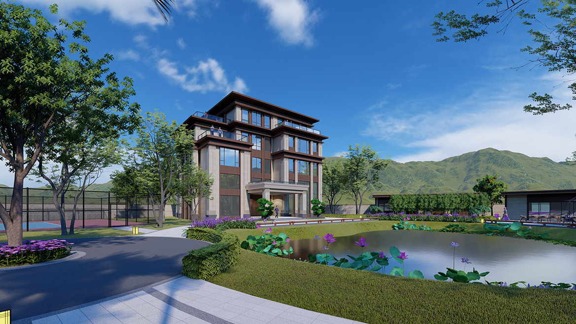 別墅區景觀設計案例8